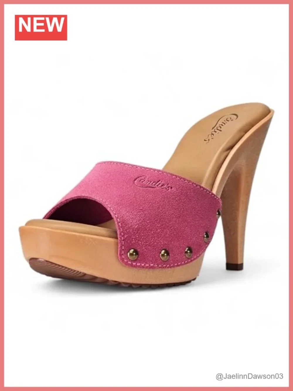 CANDIE'S Viviana Heeled Slide Sandal 4.5